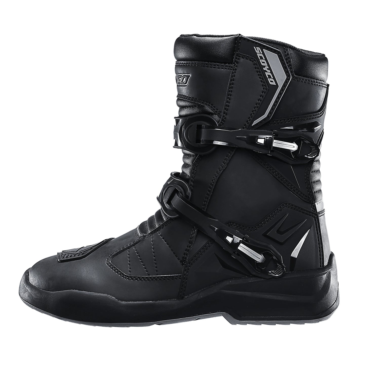 Scoyco Motorcycle Boots Wear-resistant Men's Biker Boots Anti-slip Motorcycle Boots Enduro Waterproof Leather Motocross Boots