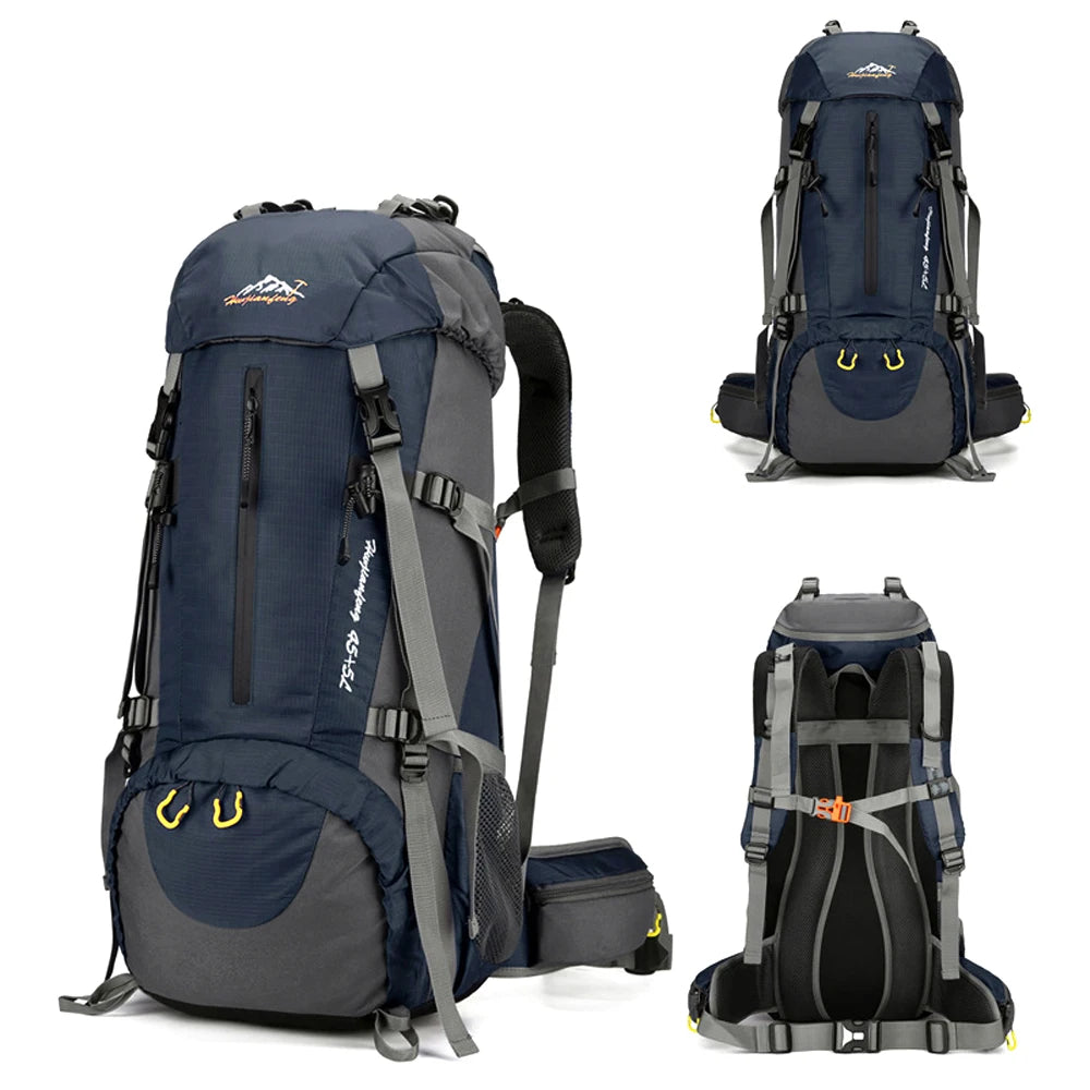50L Hiking Backpack Men Women, Large Backpack Packs, Waterproof Camping Backpacks Bag, Camping Essentials for Trekking Travel