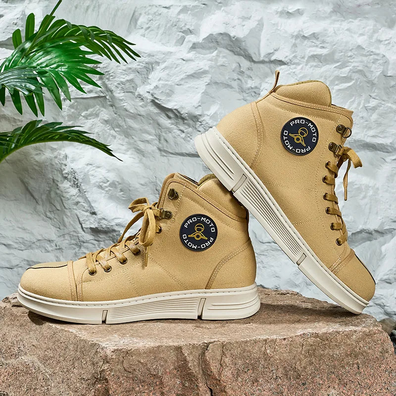 Motorcycle Shoes Men Water Proof Riding Boots Casual Flat Shoes Anti-collision Protection for Outdoor Cycling Sports Sneakers