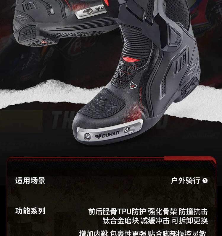 Motorcycle Boots Racing Off-road Shoes Non-slip High-top Motorcycle Professional Waterproof Mountain Bike Boots