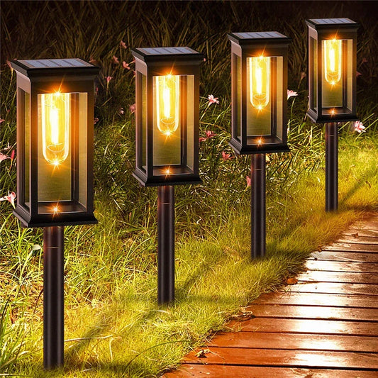 Solar Pathway Lights Waterproof take Lights Warm White Solar Light for Garden Walkway Driveway Yard Lawn Landscape Lighting