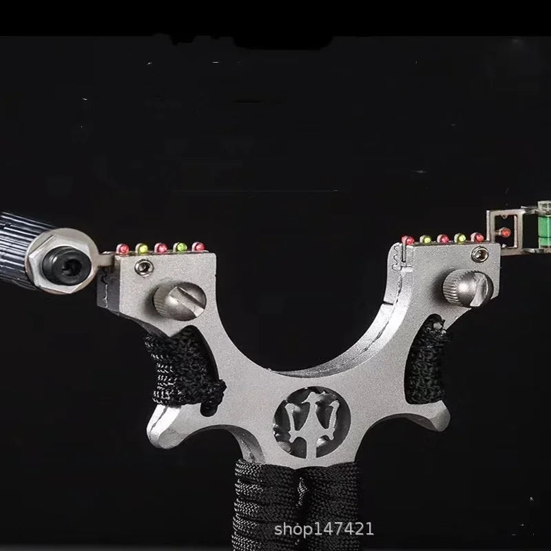 High Quality Outdoor Hunting Shooting Alloy Slingshot with Quality Rubber Band Professional Shooting Game Catapult Tirachinas