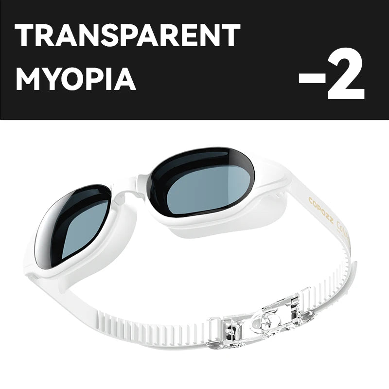 COPOZZ Myopia Swimming Goggles Male Female Adult Swim Goggle CoNANO Imported Anti Fog Pool Swimming Glasses Eyewear -1.5 to -7