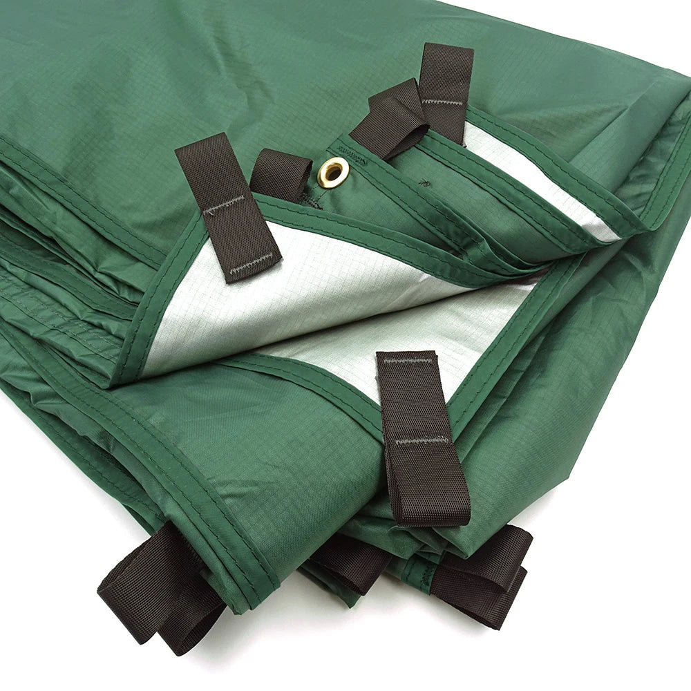 19 Hang Points Tent Tarp Survival Sun Shelter Shade Canopy Outdoor Backpacking Waterproof Camping Awning SunShade4 x4m 4x3m 3x3m