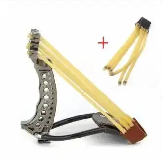 Professional Fishing Slingshot Kit with Arrowheads Wrist Support Rocket Slingshot Catapult for Fishing and Hunting Outdoor Games