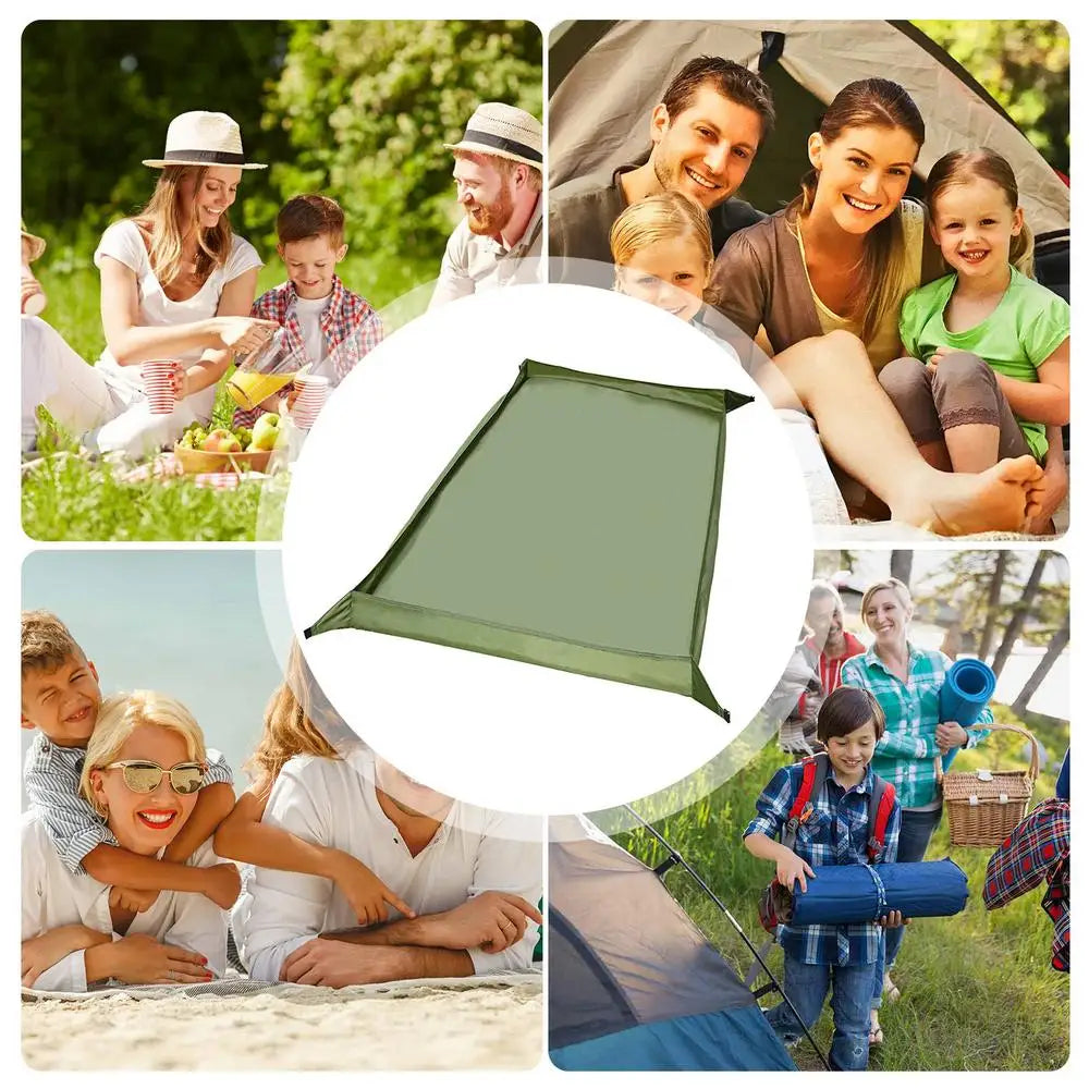Waterproof Camping Tarp Thicken Picnic Mat Durable Beach Pad Multifunctional Tent Footprint Sun Canopy Ground Sheet For Hiking