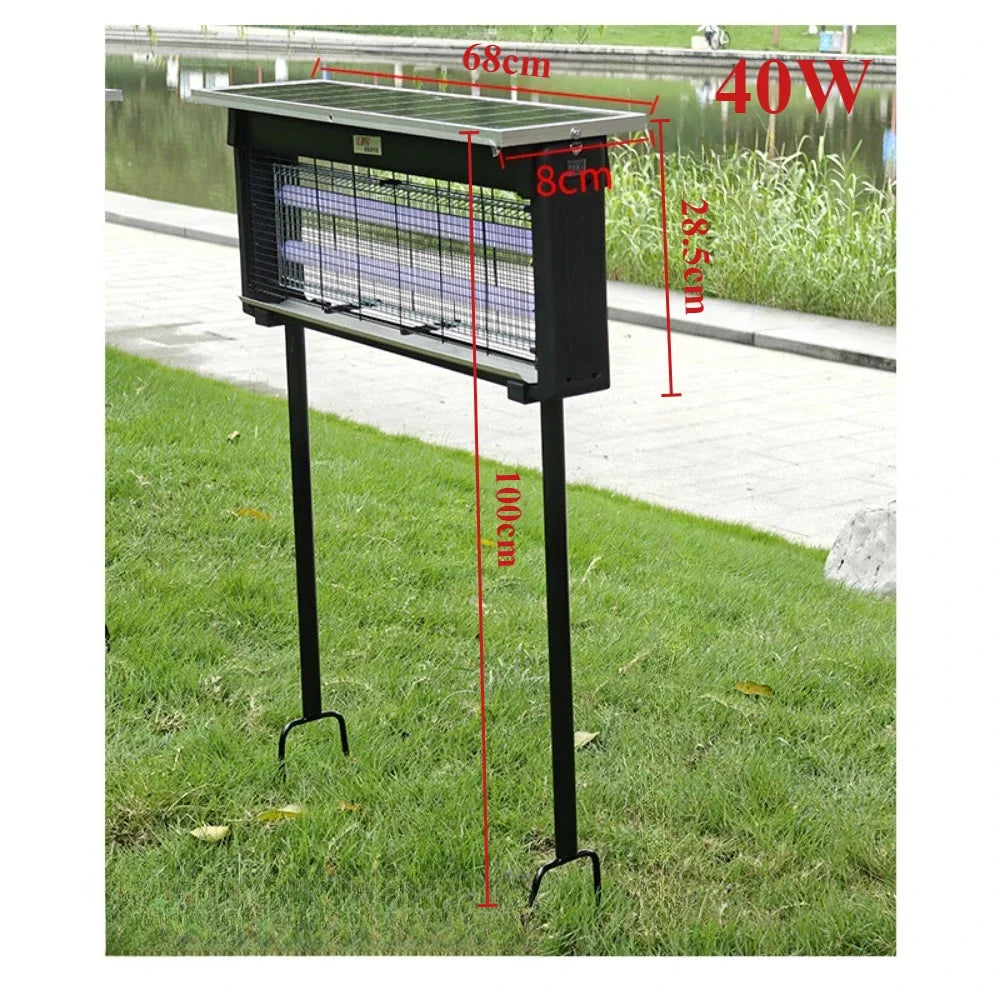 40W 6000mAh Battery Solar-Powered Mosquito Killer Light Source - Outdoor Waterproof Bug Zapper Ideal for Garden Patio & Camping