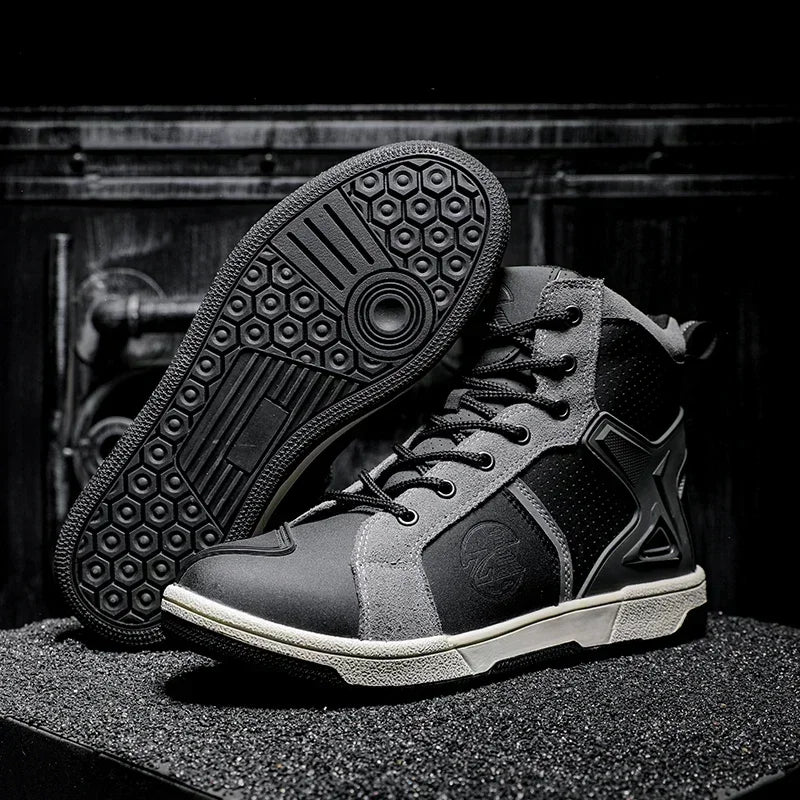 Motorcycle Shoes Men Motocross Boots Motobiker Racing Shoes Toe Cap Hardening Protective Cycling Shoes Summer Breathable Sneaker