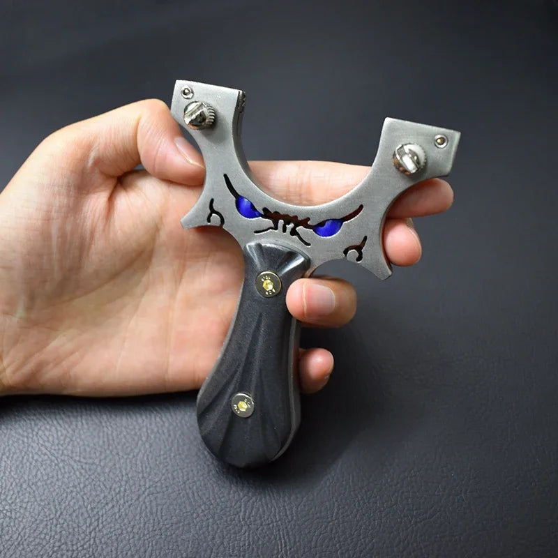 Professional Hunting Slingshot Stainless Steel Material Horizontal Sighting Mini Slingshots Catapult Sports Shooting Equipment