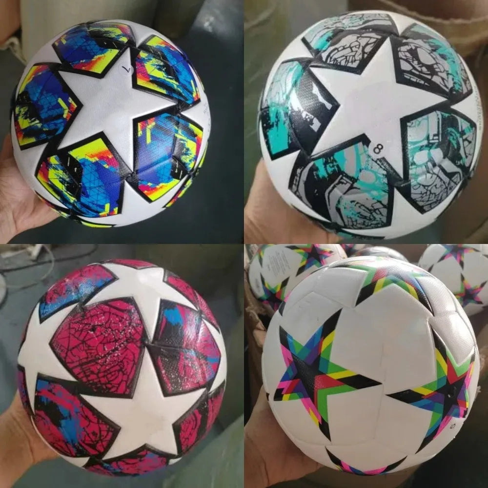 High Quality Standard Size 5 Soccer Ball Professional Seamless League Match Balls PU Material Children's Football School