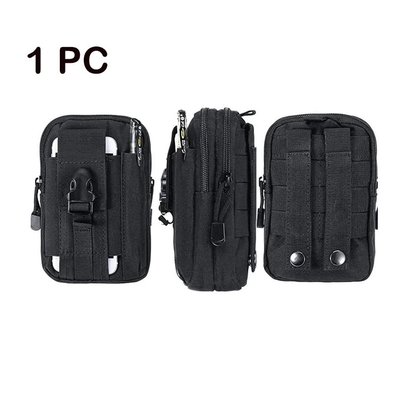 Waist Phone Leather Case Waist Belt Bag Universal Outdoor Smartphone Tool Leather Case Pocket for Travel Hiking  Mountaineering