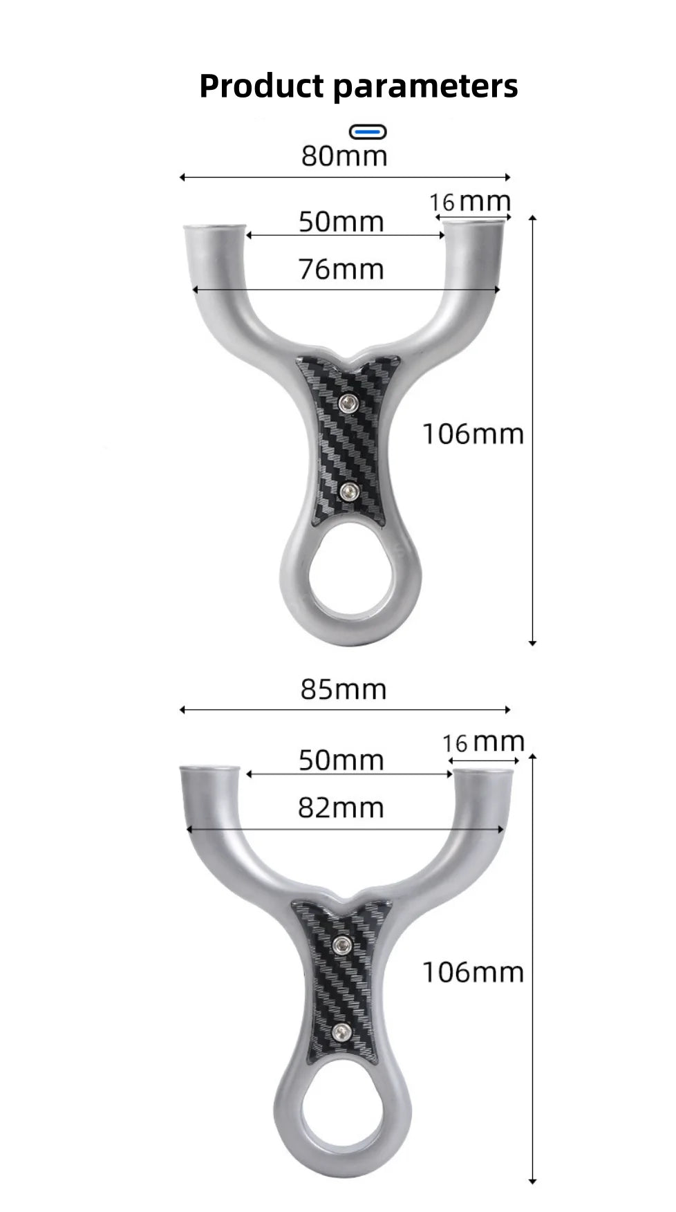 Powerful shooting slingshot outdoor shooting hunting 440C stainless steel slingshot competition accessories catapult