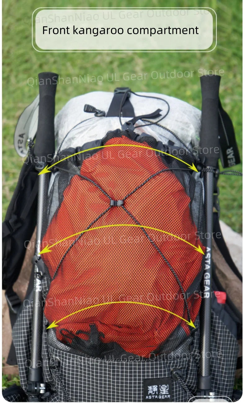 Asta Gear Jianshan UHMWPE Backpack Outdoor Ultralight Backpack Camping Hiking Mountaineering DCF Traveling Backpack