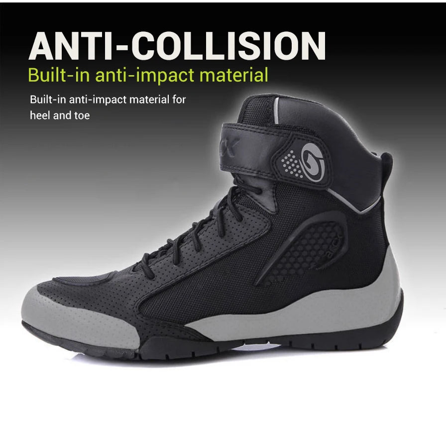 ARCX Motorcycle Boots Street Riding Shoes Anti-Slip Outdoor Trekking Hike Work Shoes for Men Breathable Non-slip Anti-fall