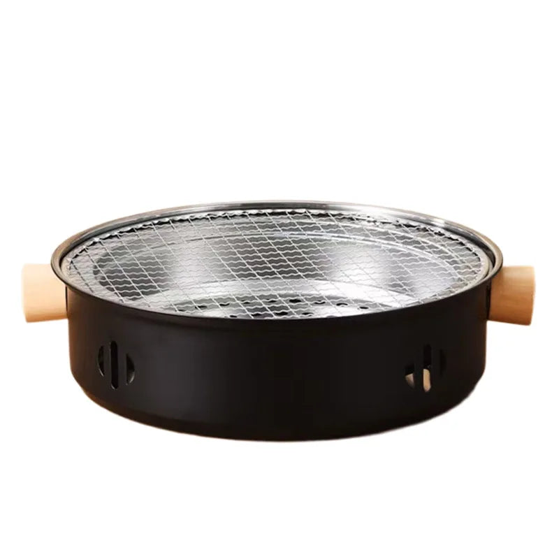 Mini Charcoal Barbecue Grill for Home Outdoor Camping Beach Picnic BBQ Grill Barbecue Stove, Multifunctional Charcoal BBQ Stove