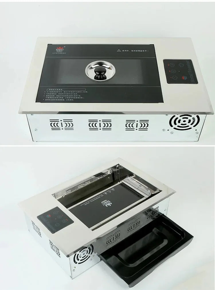 Gourmet Barbecue Grill New Design Kbbq Electric Grills Korean Smokeless Tables Electric BBQ Grill