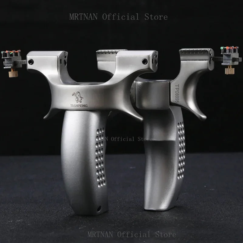 Powerful Metal Slingshot Precise Aiming Catapult Outdoor Hunting Shooting Slingshot Rubber Band Outdoor tool