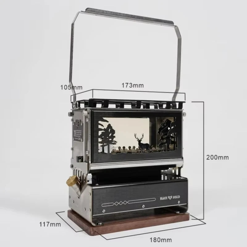 Portable Oil Lamp Stove Portable Outdoor Retro Camping Kerosene Lamp Camping Supplies Alcohol lamp