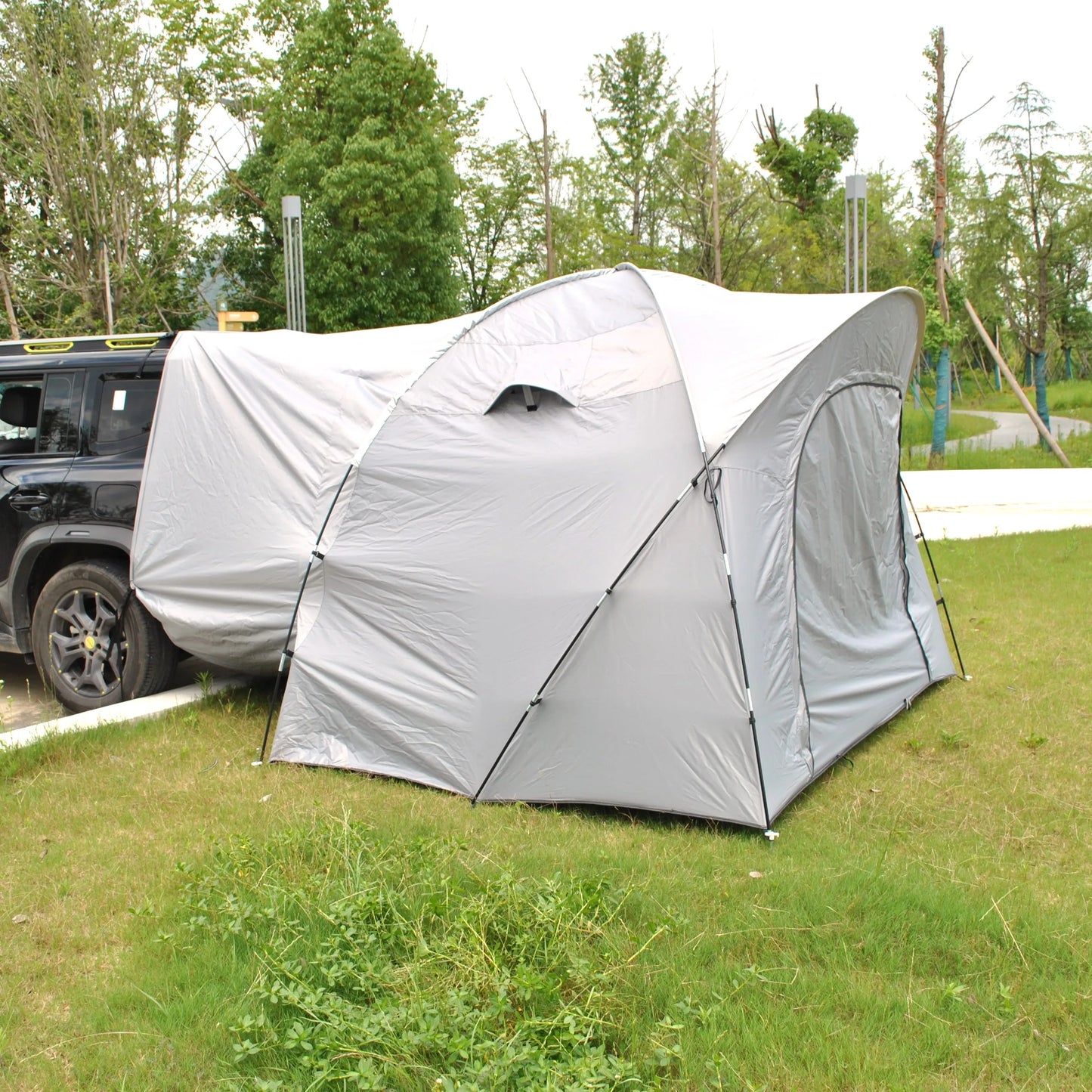 6 Person SUV Tent for Camping Double Layer PU3000mm Waterproof UPF 50+ UV Protection Electric Vehicle Car Tent Multi-use