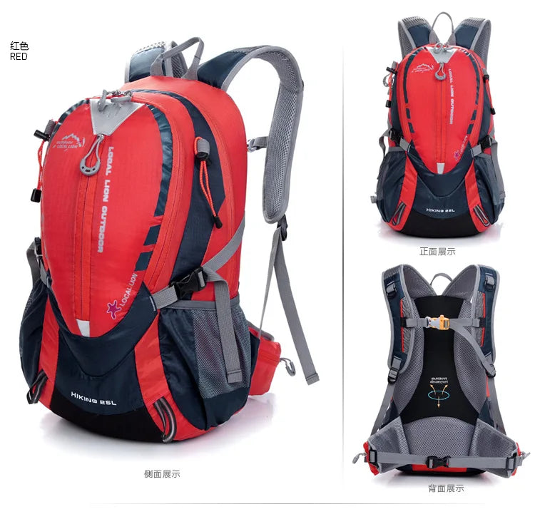 Rainproof Backpack,Outdoor Hiking And Mountain Climbing, Large Capacity, 25l, B228