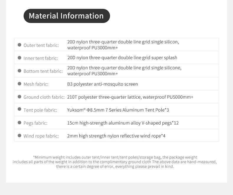 Naturehike Cloud River Pro Outdoor Camping Tent Ultralight 2 Person 20D Silicone Fabric Double-layer Waterproof Hiking Tents