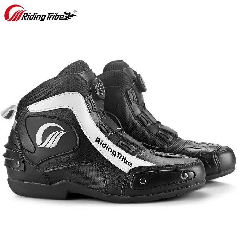 Motorcycle Cycling Shoes with Lock Motorcycle Boots Mountain Bike Racing Fall-proof Summer Waterproof Breathable Casual Boots