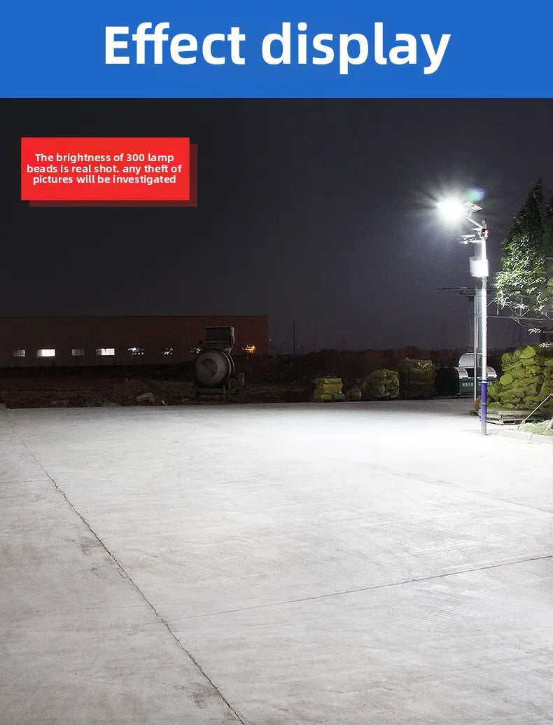 150W Powerful Solar Street Light Remote Control LED Metal Shell Radar Induction Wall Light Outdoor Lighting Split Garden Light