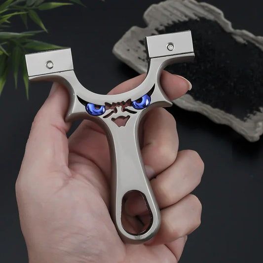 Silver Aluminum Alloy Slingshot Professional Slingshot Competition Dedicated Full Metal High-quality Sling Light and Strong
