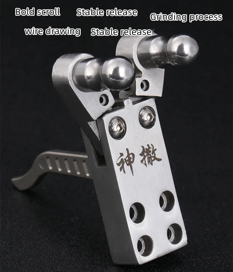 Stainless Steel Slingshot Release Device Polishing DIY Catapult Rifle Trigger Outdoor Hunting Shooting Tools