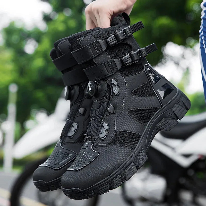 Summer Breathable Anti-fall Durable Off-road Motorcycle Riding Boots Knight Shoes Dirtbiker Cycling Anti-fall Botas