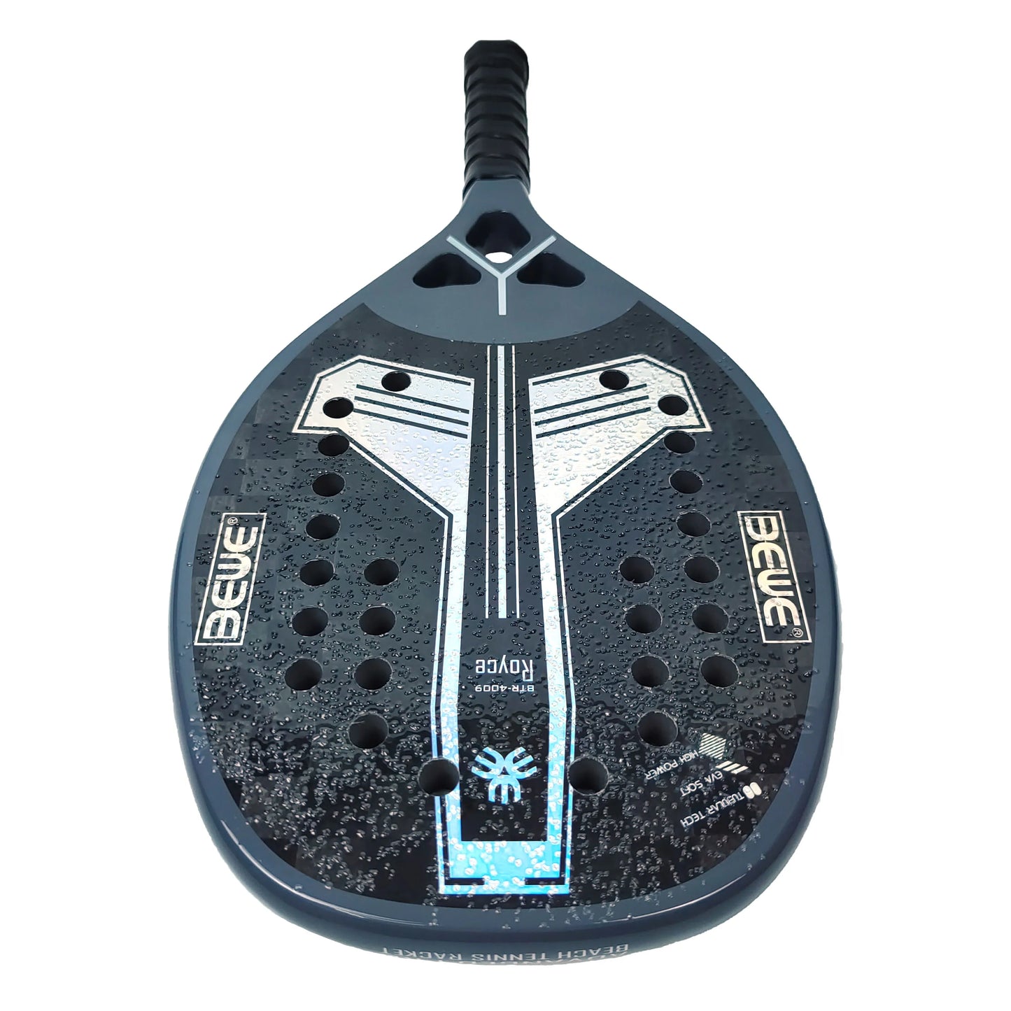 BTR-4009 Rolls Customized Logo Laser Effect High Quality 18K Carbon Beach Tennis Racket