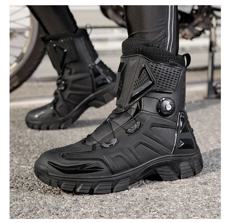 New Motorbike Boots Anti-slip Waterproof  Motorcycle Boots Wear-resistant Biker Protection Equipment Anti-fall Motocross Boot