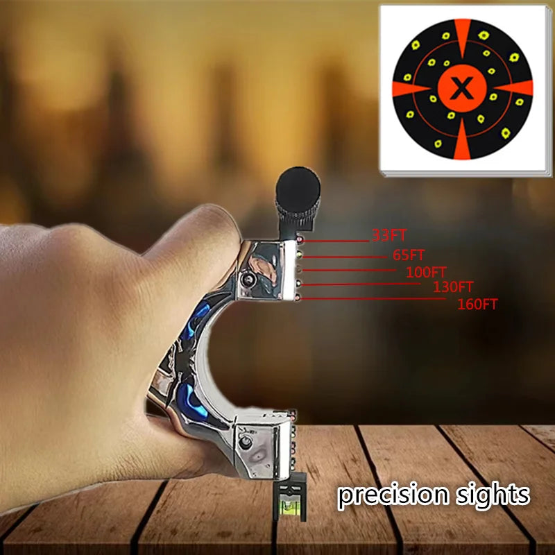 sales promotion Laser Shooting Slingshot High Precision Sling Hunting Acessories Outdoor Powerful and Precise Shooting Catapult