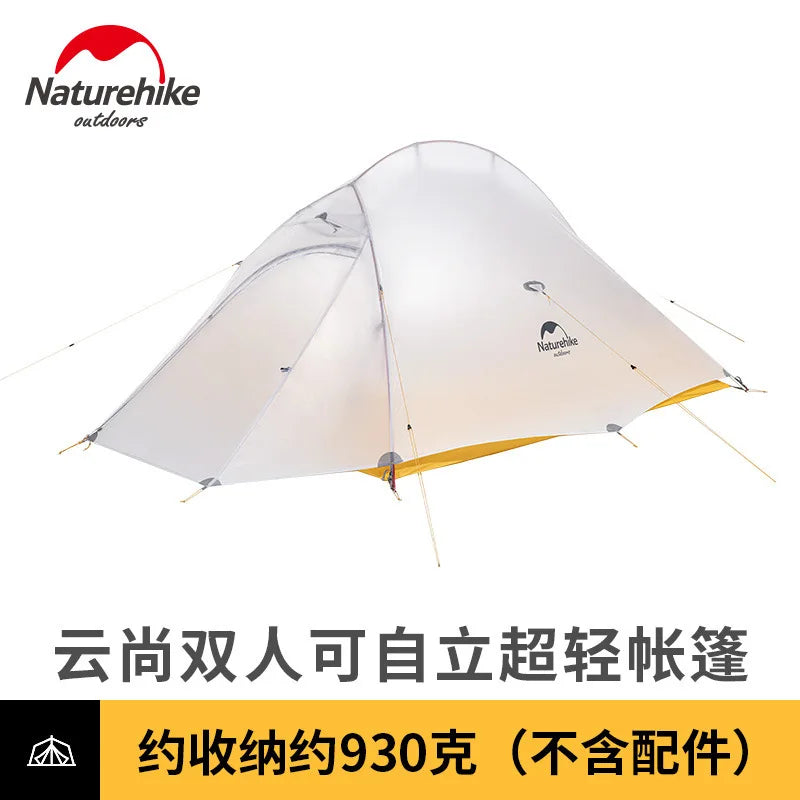 Naturehike New Upgrade Cloud UP 2 Ultralight Tent 10D Nylon Silicone Portable Self Standing Outdoor Camping Tents With  Free Mat