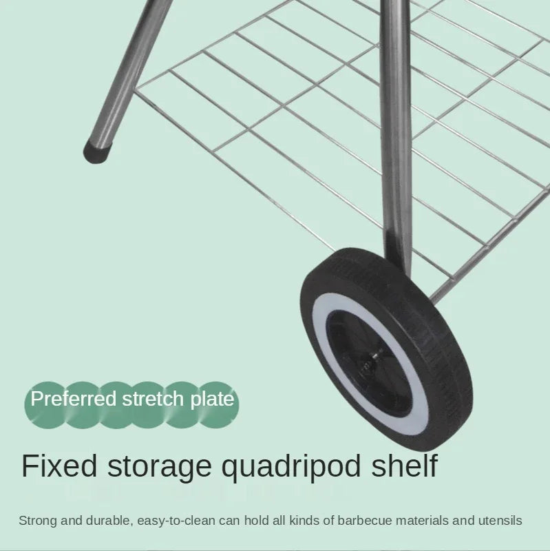 K-STAR New Portable Outdoor BBQ Grill Charcoal Firewood Popular Apple Shape Barbecue Grill 18 Inch Wholesale 2024 Dropshipping