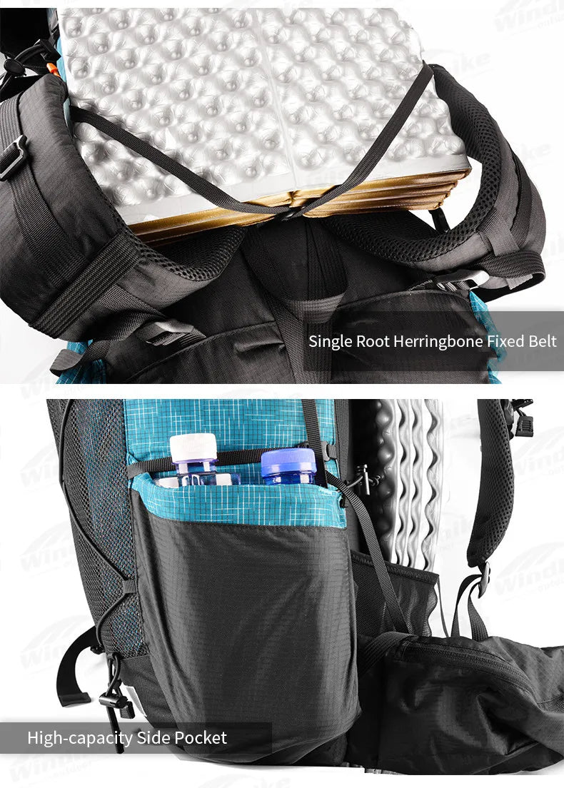 3F UL GEAR 40L+16L QIDIAN2.0 Backpack Ultralight Outdoor Camping Large Capacity Hiking Climbing Sport Waterproof Breathable Bag