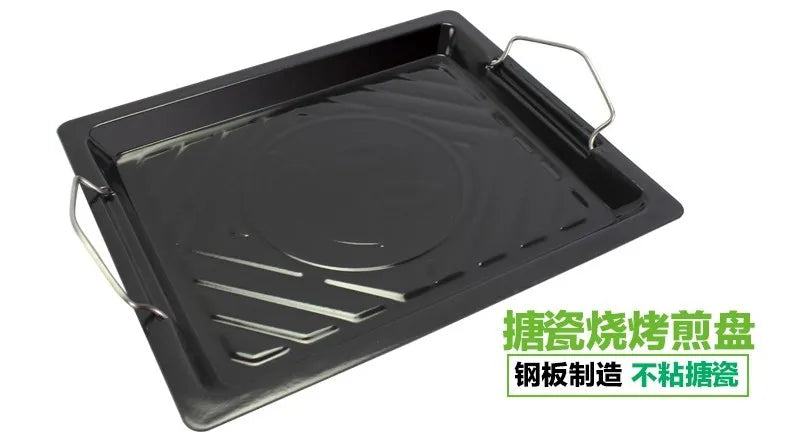 Thickened Large Stainless Steel Grill, Outdoor Folding Grill BBQ Portable Grill