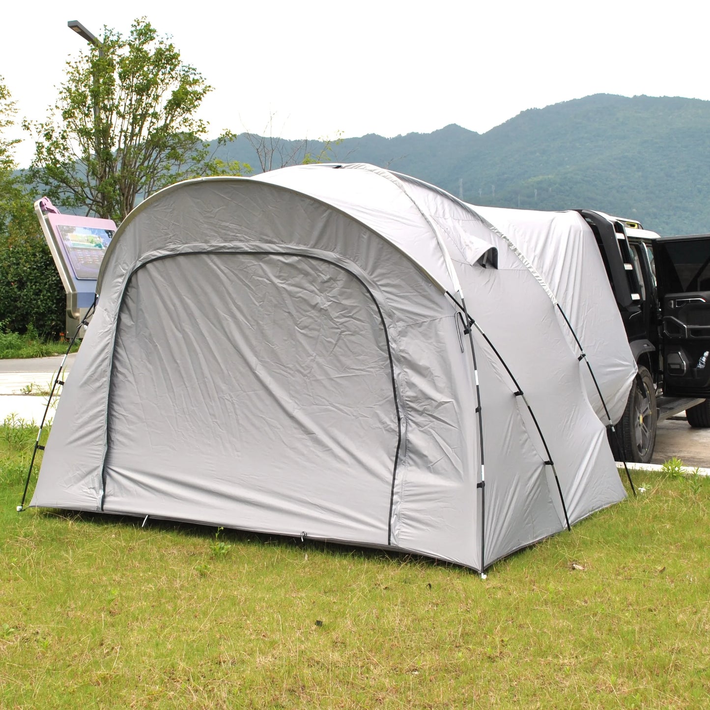 6 Person SUV Tent for Camping Double Layer PU3000mm Waterproof UPF 50+ UV Protection Electric Vehicle Car Tent Multi-use