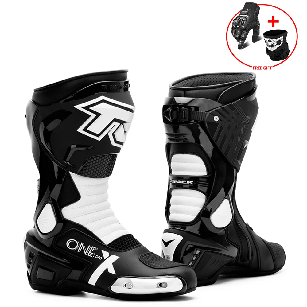 Motocross Off-Road Rally Professional Boots Motorcycle long Boots Safety Riding Protection Shoes Motorbike Rider Biker Shoes