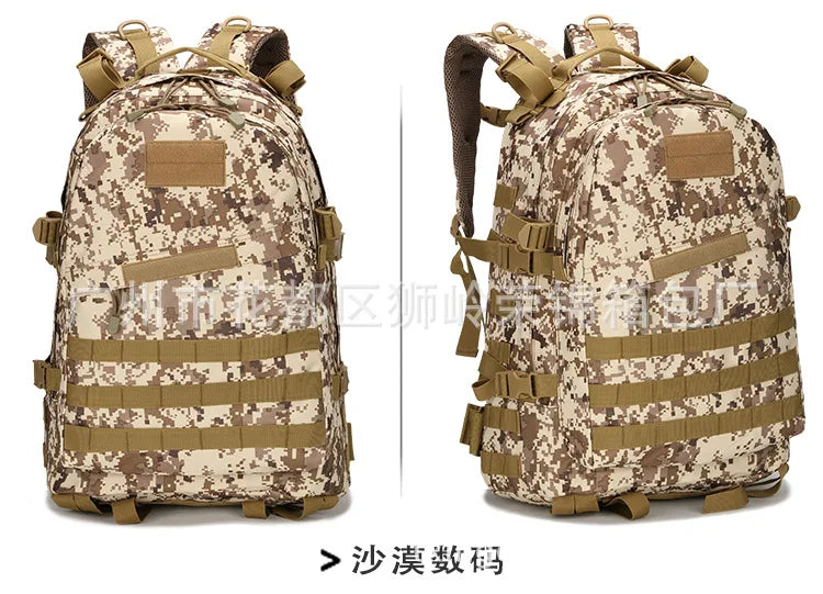 Upgraded 3D Bag Camouflage Mountaineering Bag Tactical Backpack Outdoor Camping Travel Bag