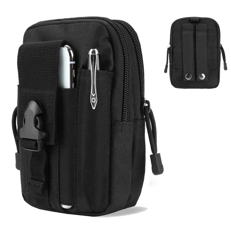 Waist Phone Leather Case Waist Belt Bag Universal Outdoor Smartphone Tool Leather Case Pocket for Travel Hiking  Mountaineering