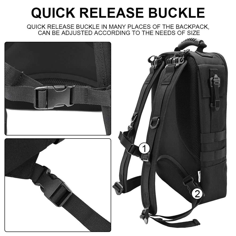 SINAIRSOFT Tactical Backpack Army Molle Work Bag Rucksack Daypack For Travelling Hiking Hunting Outdoor Sports