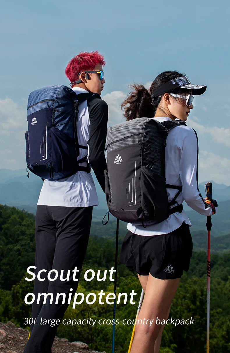 AONIJIE 30L Large Capacity Outdoor Climbing Backpack Camping Daypack Travel Bag For Hiking Trekking Mountaineering