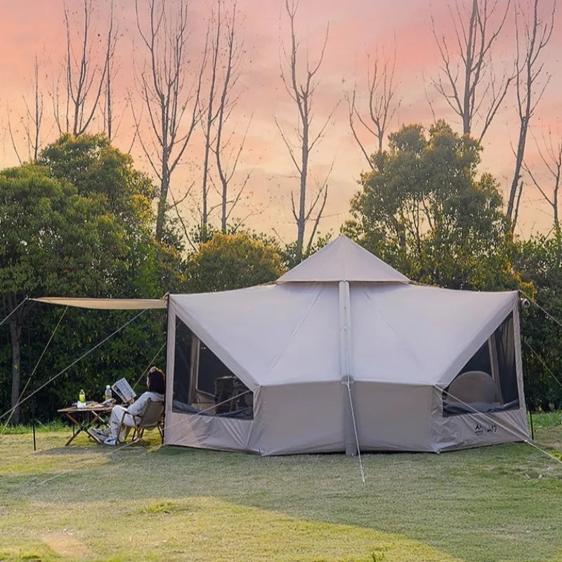 Convenient Storage Inflatable Tent Portable Foldable Outdoor Courtyard Tent Multifunctional Desert Travel Camping Supplies