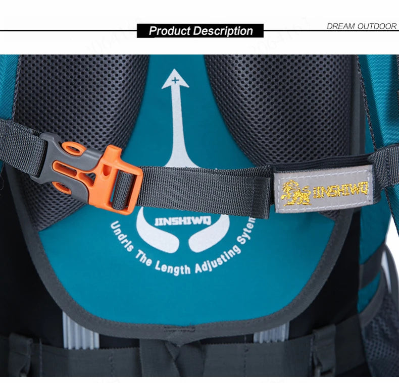 60L Waterproof Climbing Hiking Outdoor Backpack Women&Men Bag Camping Mountaineering Backpack Sport Bike Travel Bags