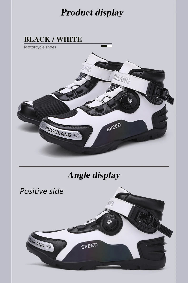 New Motorcycle riding shoes Motorcycle cross-country short boots Racing shoes Motorcycle cross-country shoes