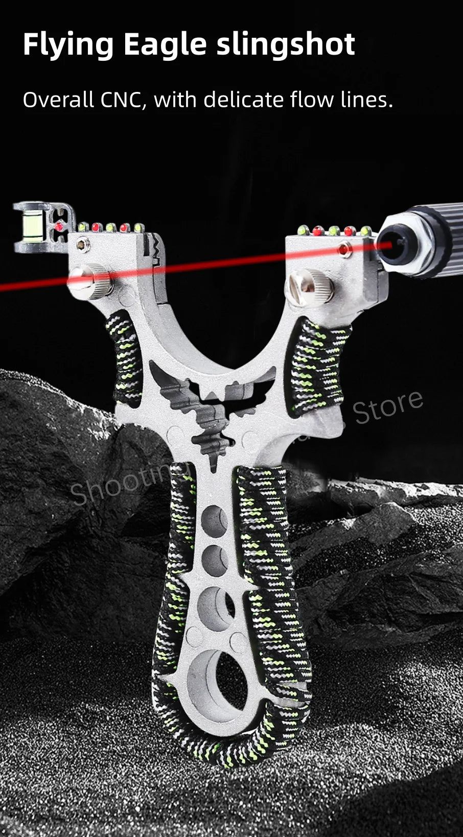 High Precision Flat Tape Catapult Outdoor Shooting Professional Slingshot High-quality Alloy Hunting Sports Game