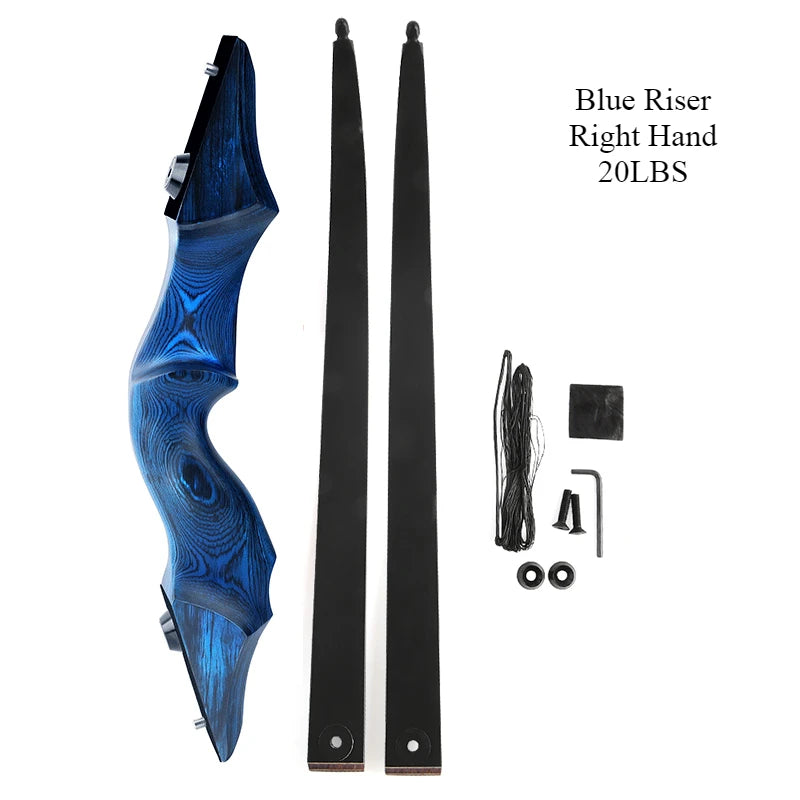 60inch Black Hunter Recurve Bow Right/Left Hand Traditional Beauty Hunting Reflection Bow And Arrow Outdoor Shooting Wooden Bow
