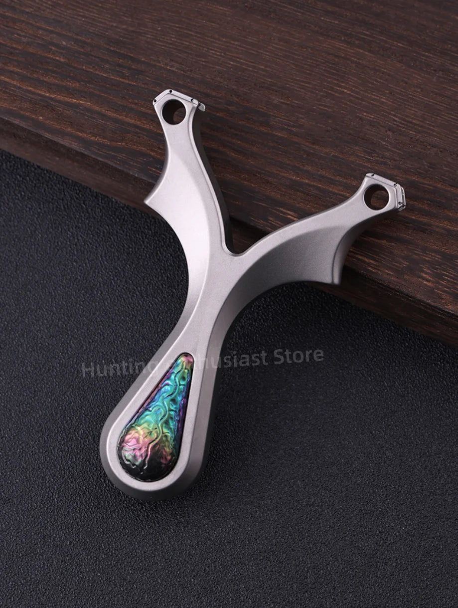 Strong Titanium Alloy Shooting Aiming Slingshot Outdoor Hunting Slingshot Professional Slingshot Hunting Accessories
