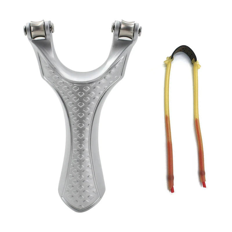 New Pulley Slingsshot for Hunting, Professional Sling Shot with Catapult Rubber Tubing, High Velocity Slingshot with Pulleys